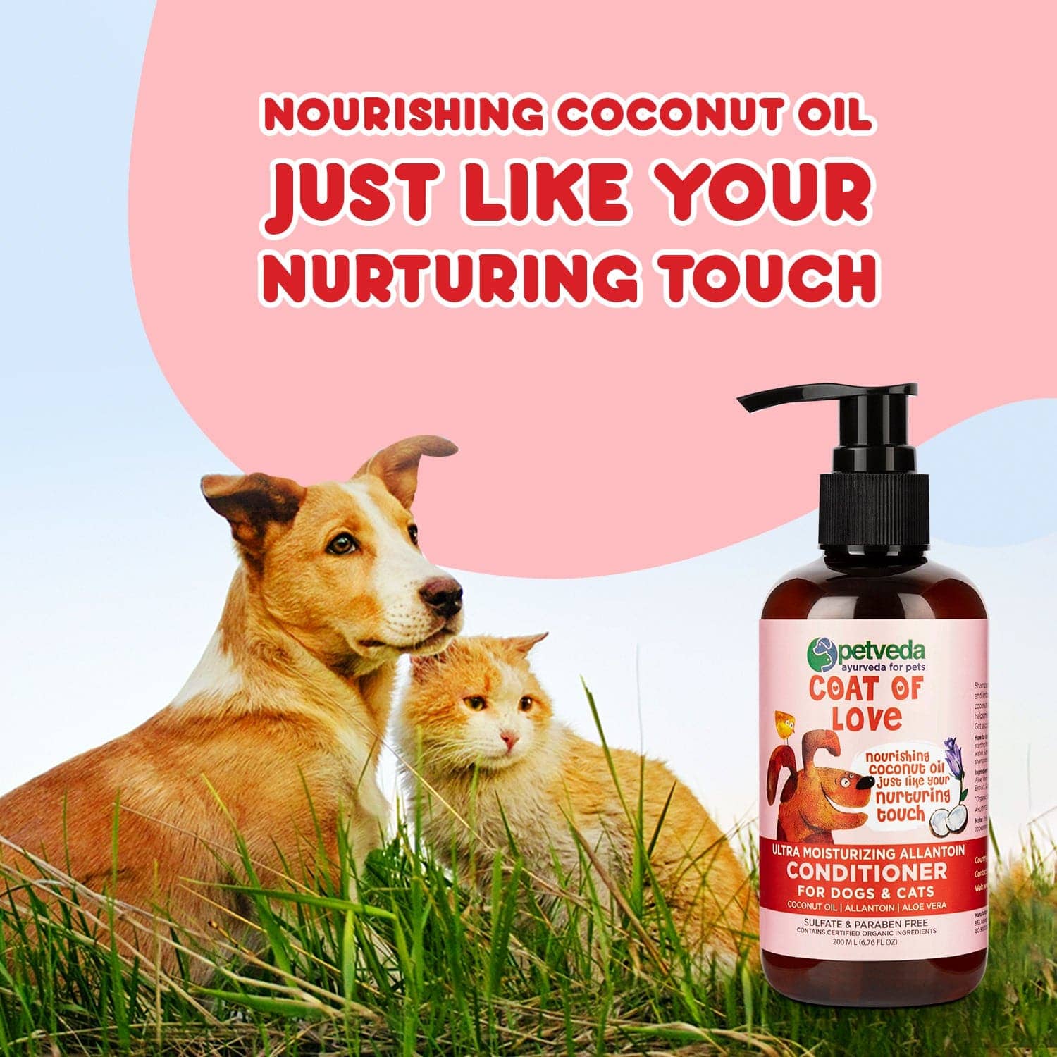 Petveda Coat of Love Coconut Conditioner for Pets