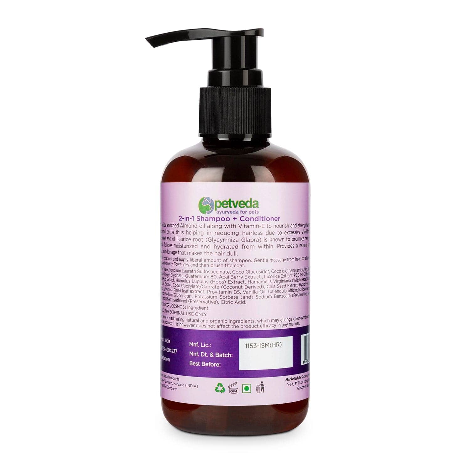 Petveda Tranquil Omega 3 Coat Strengthening Shampoo for Pets