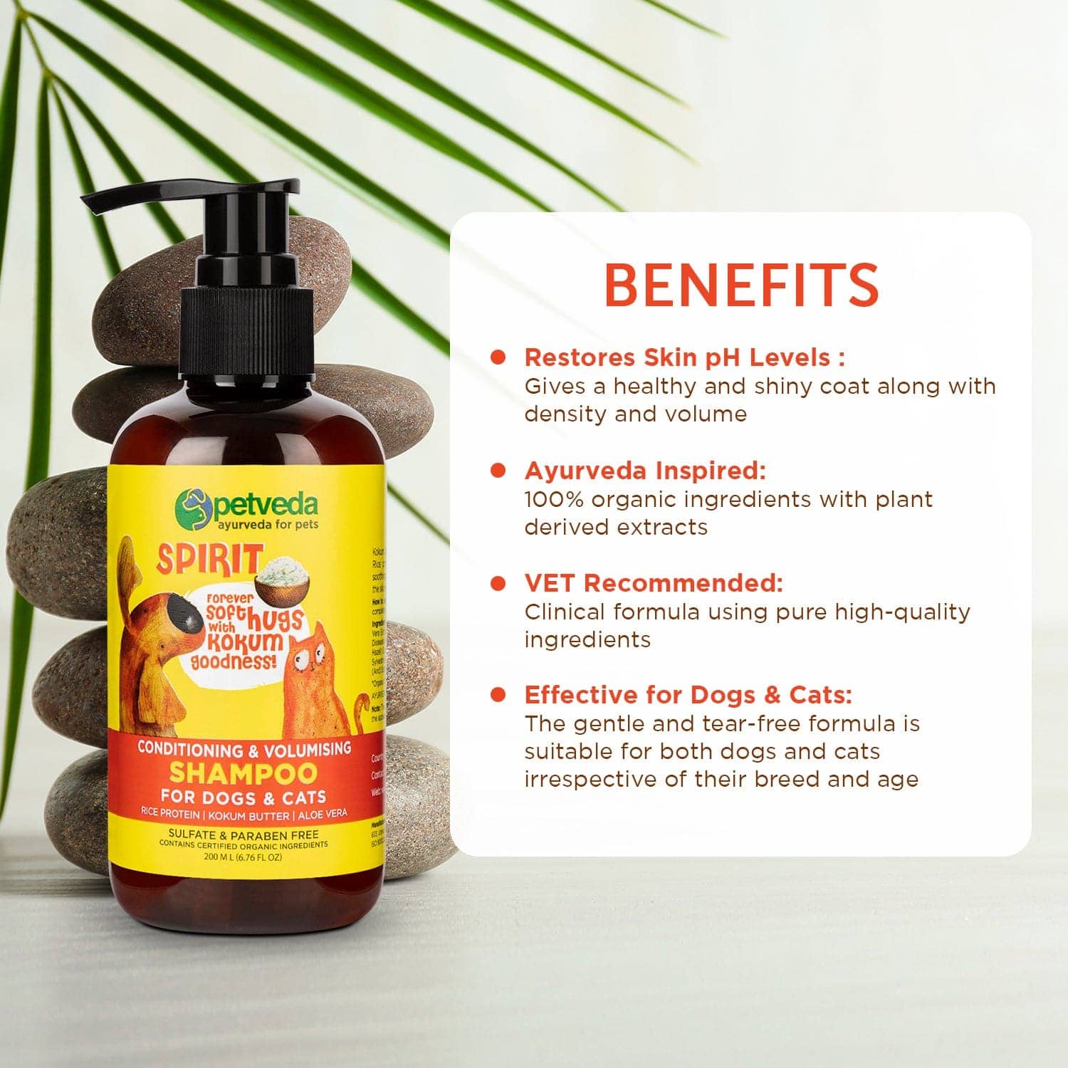 Petveda Spirit Conditioning Shampoo for Healthy Coats for Pets (Buy 1 Get 1 Free)