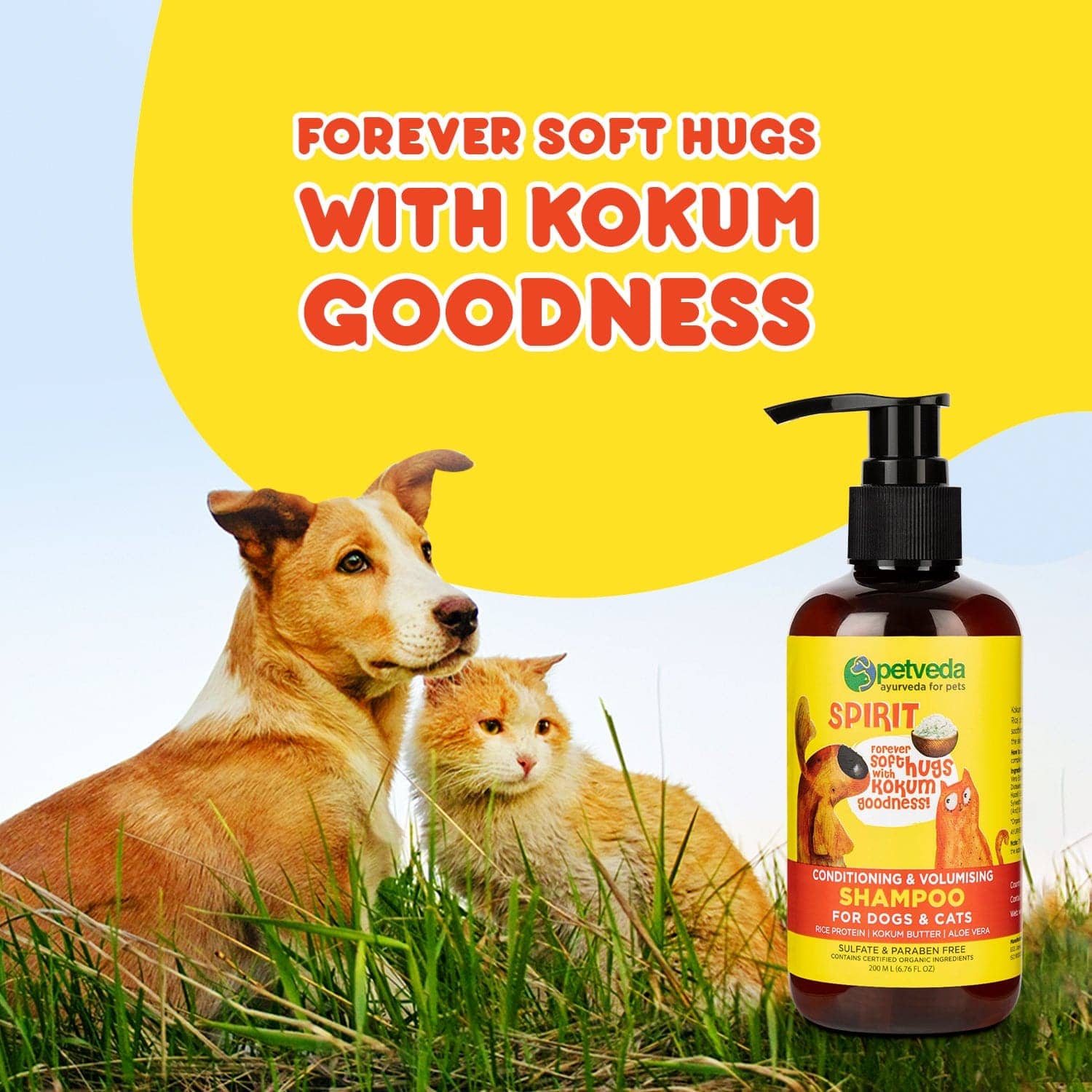 Petveda Spirit Conditioning Shampoo for Healthy Coats for Pets