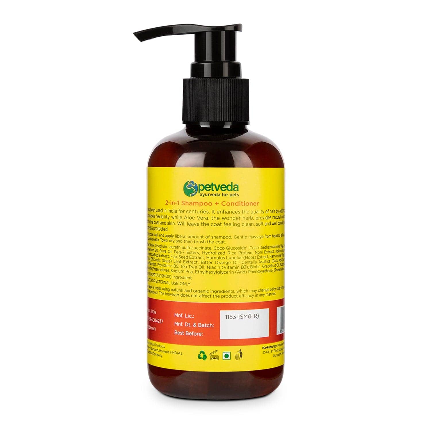 Petveda Spirit Conditioning Shampoo for Healthy Coats for Pets