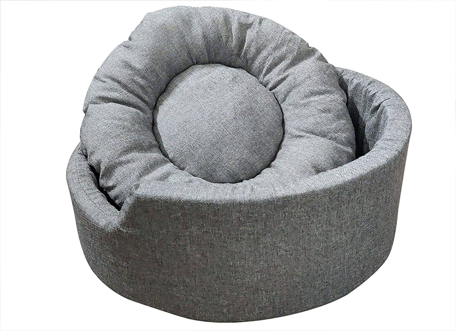Hiputee Soft Dual Bed for Pets (Light Grey)