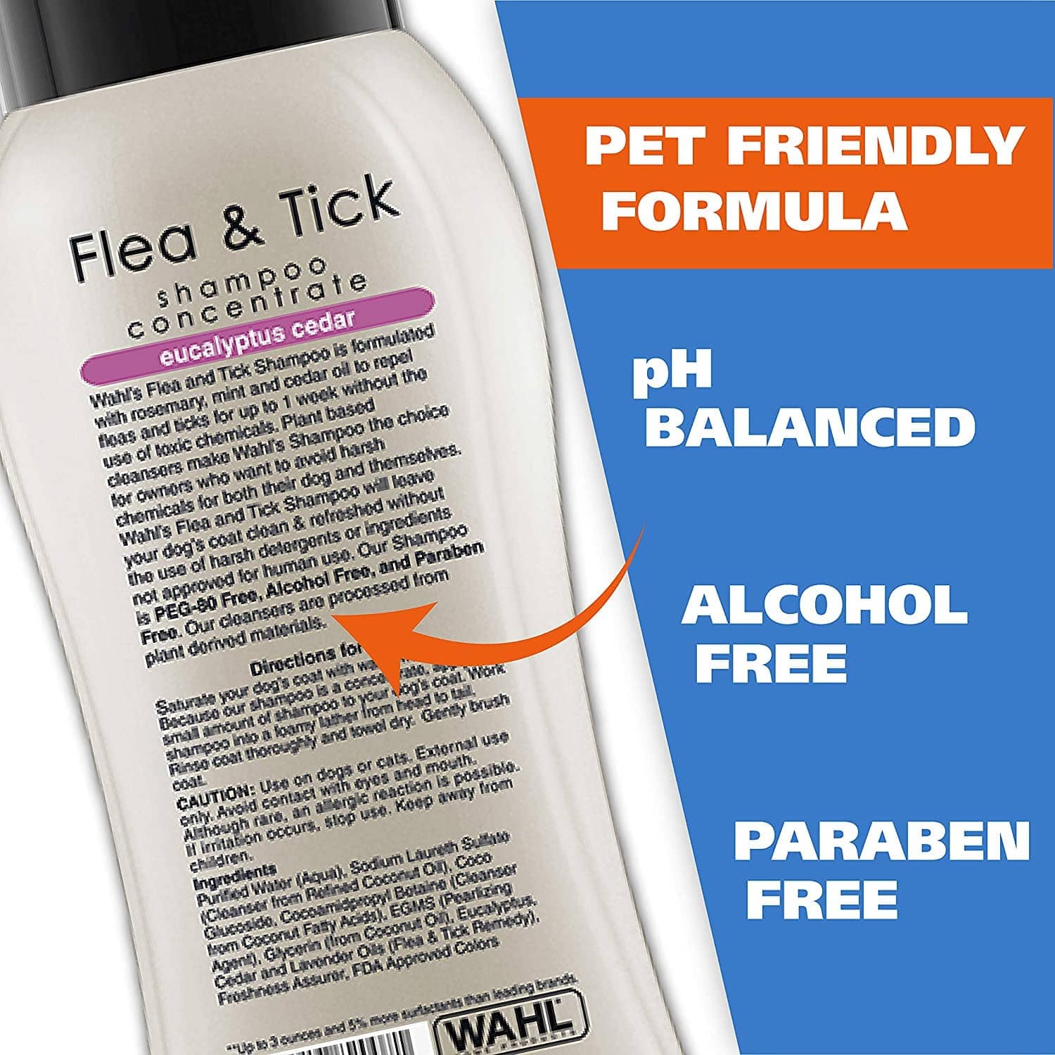 Wahl Flea & Tick Eucalyptus Cedar Shampoo for Dogs (Pack of 3)