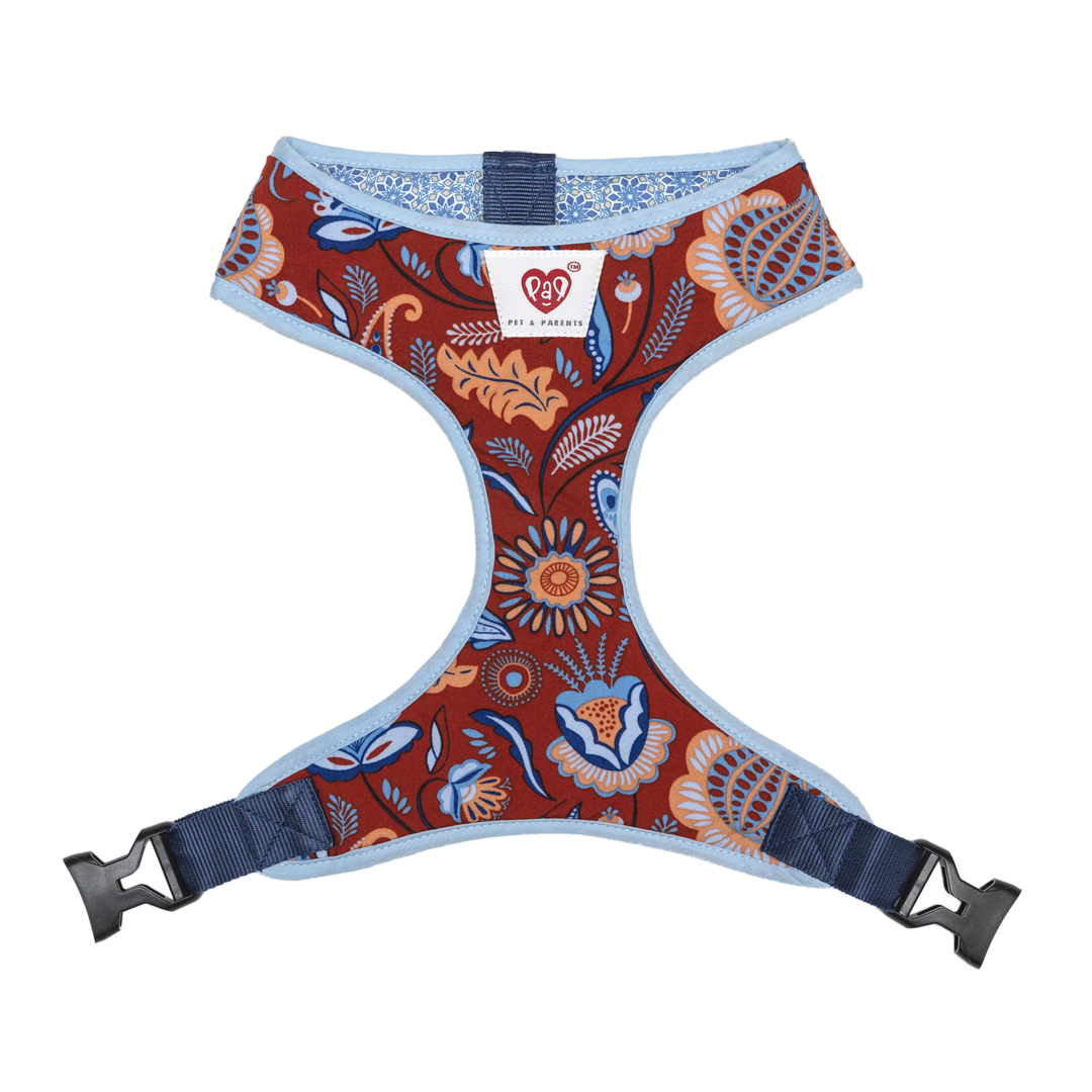 Pet And Parents (Namaste Pets) Indie Floral Reversible Harness for Dogs