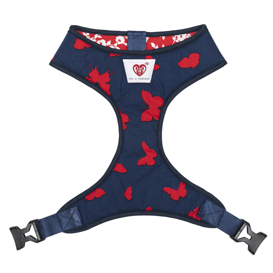 Pet And Parents (Namaste Pets) Floral Butterfly Reversible Harness for Dogs