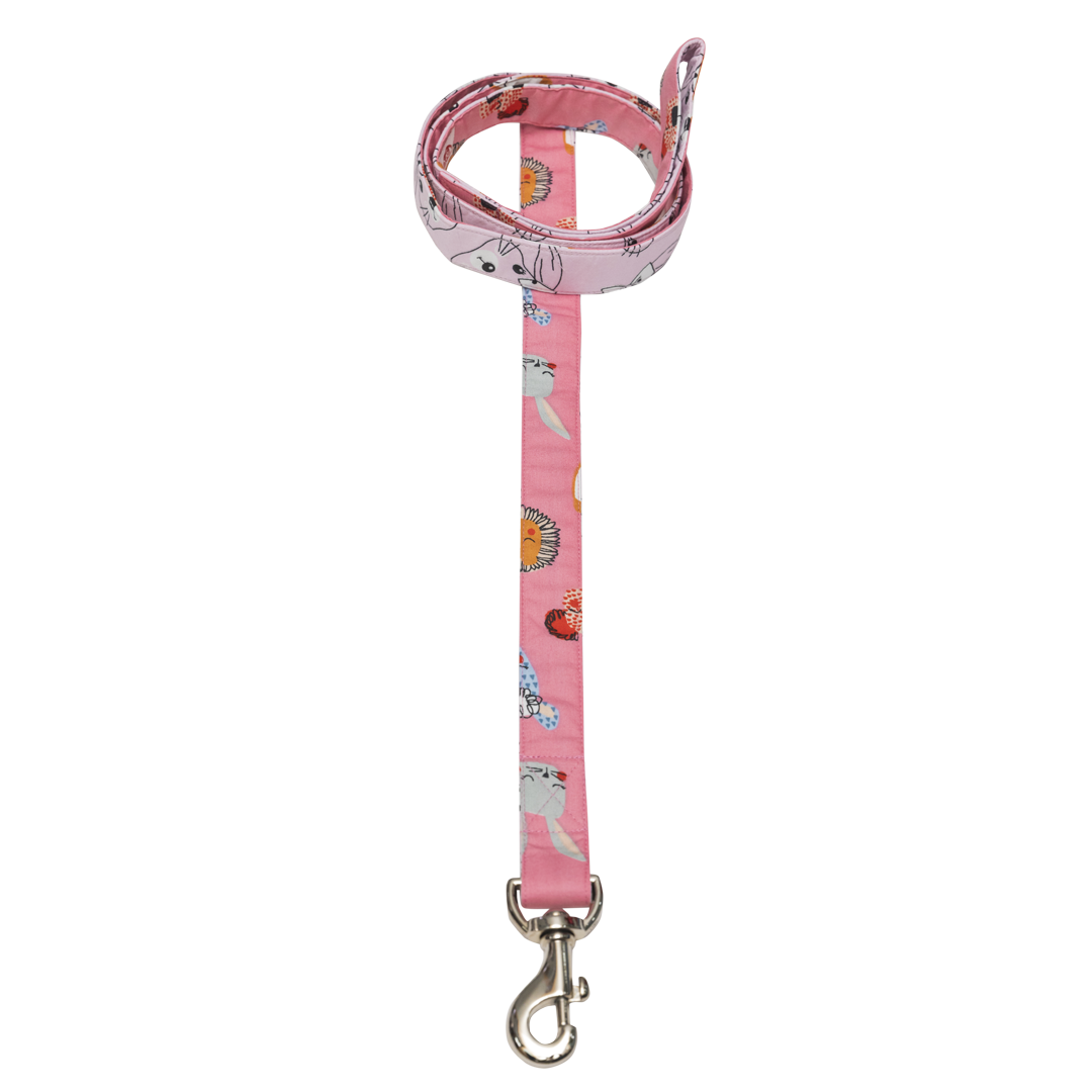 Pet And Parents (Namaste Pets) Pink Faces Leash for Dogs