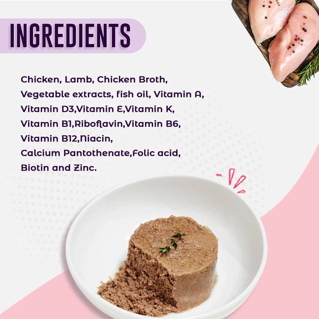Kennel Kitchen Chicken and Lamb Gourmet Loaf Dog Wet Food for Adults & Puppies