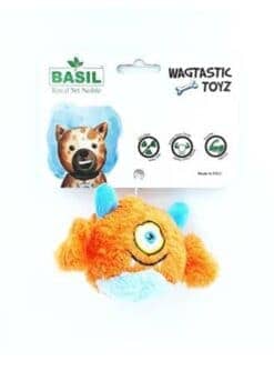 Basil Plush Monster Ball Toy with Squeaky Ball Inside for Pets (Assorted)