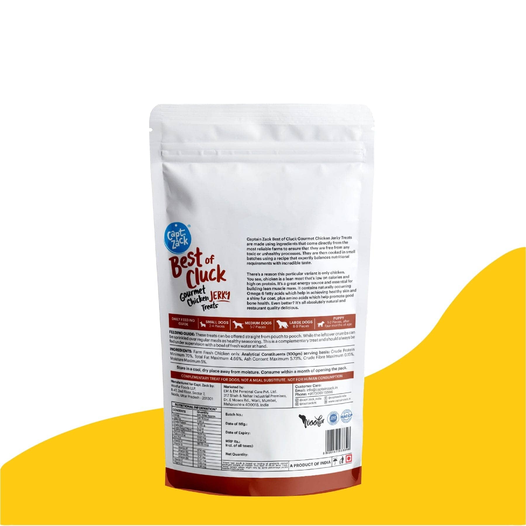 Captain Zack Best Of Cluck Gourment Chicken Jerky Treats