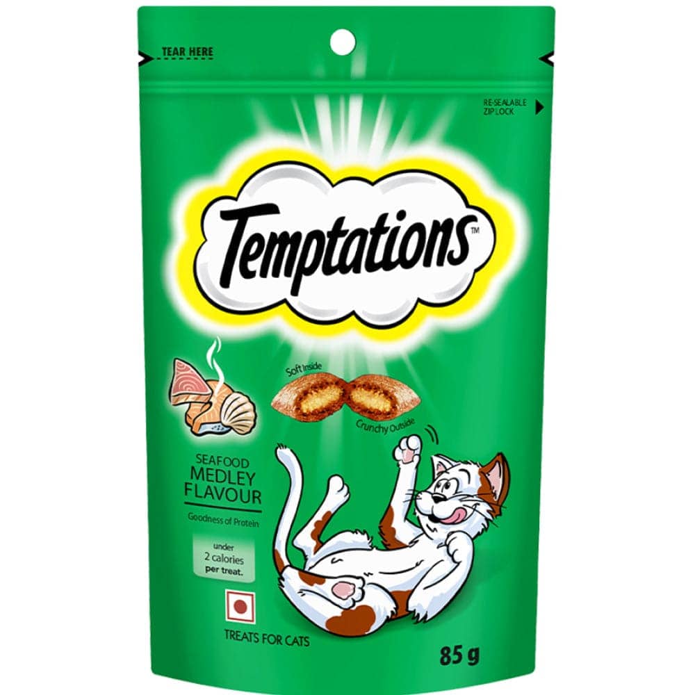 Temptations Seafood Medley Flavoured Cat Treats