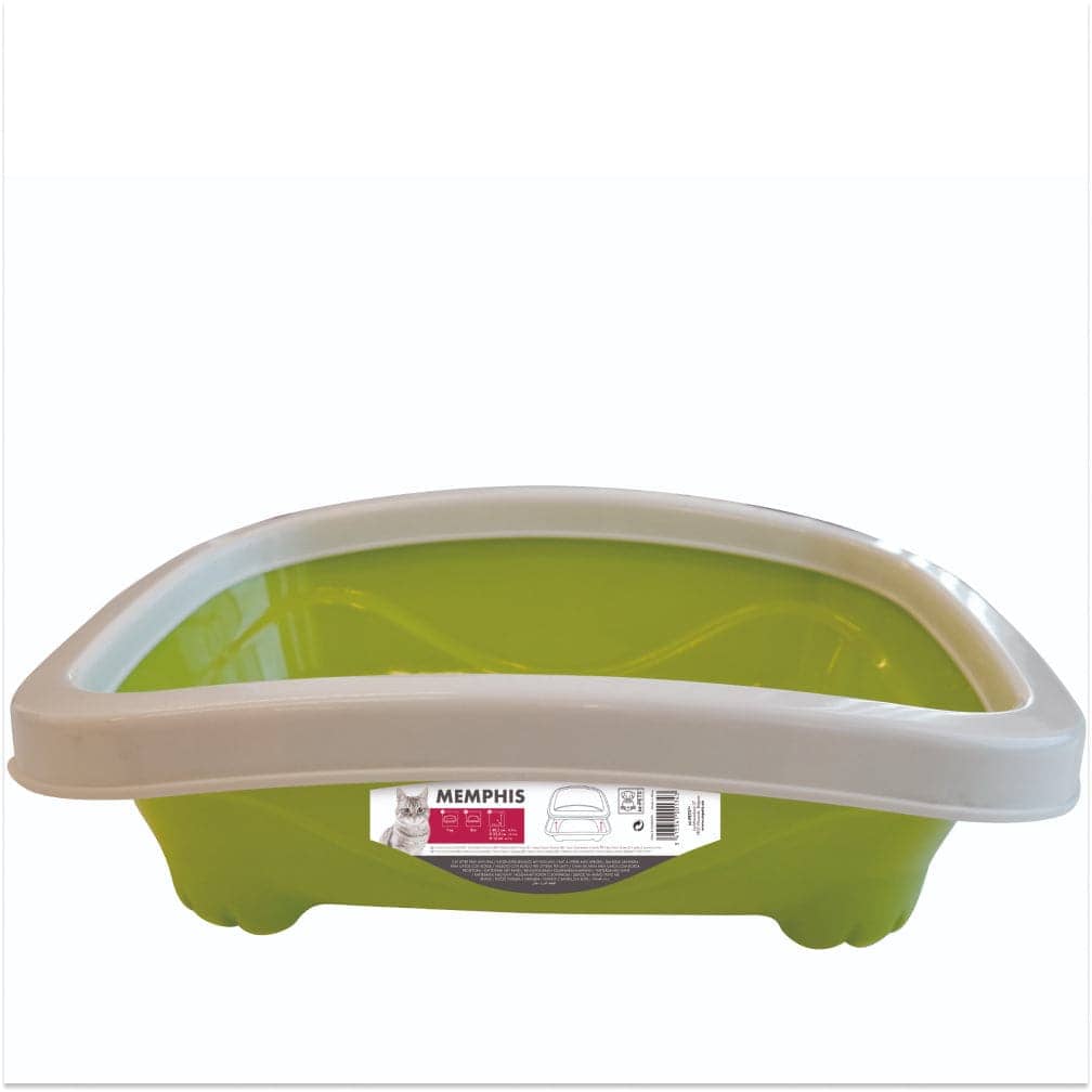 M-Pets Memphis Litter Tray with Rim for Cats (Assorted Colours)