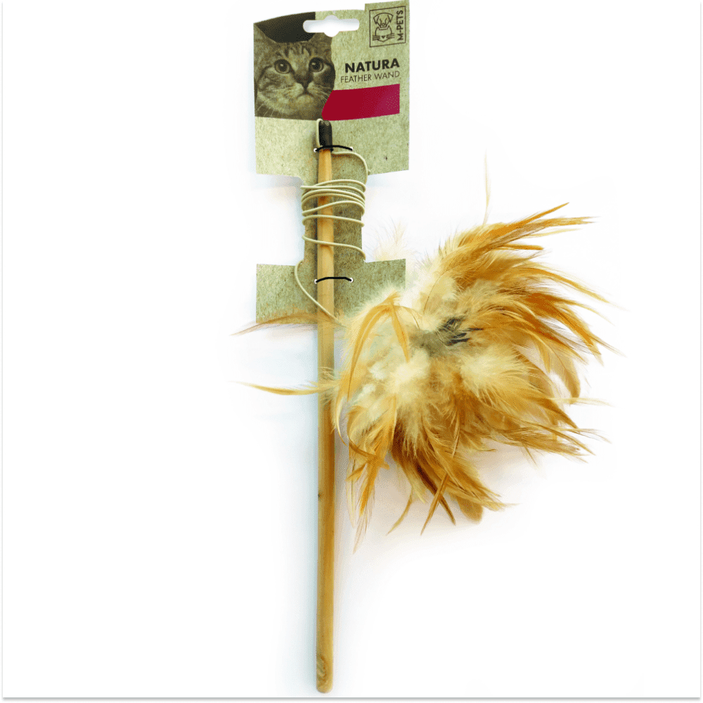 M-Pets Natura Feather Wand Toy for Cats