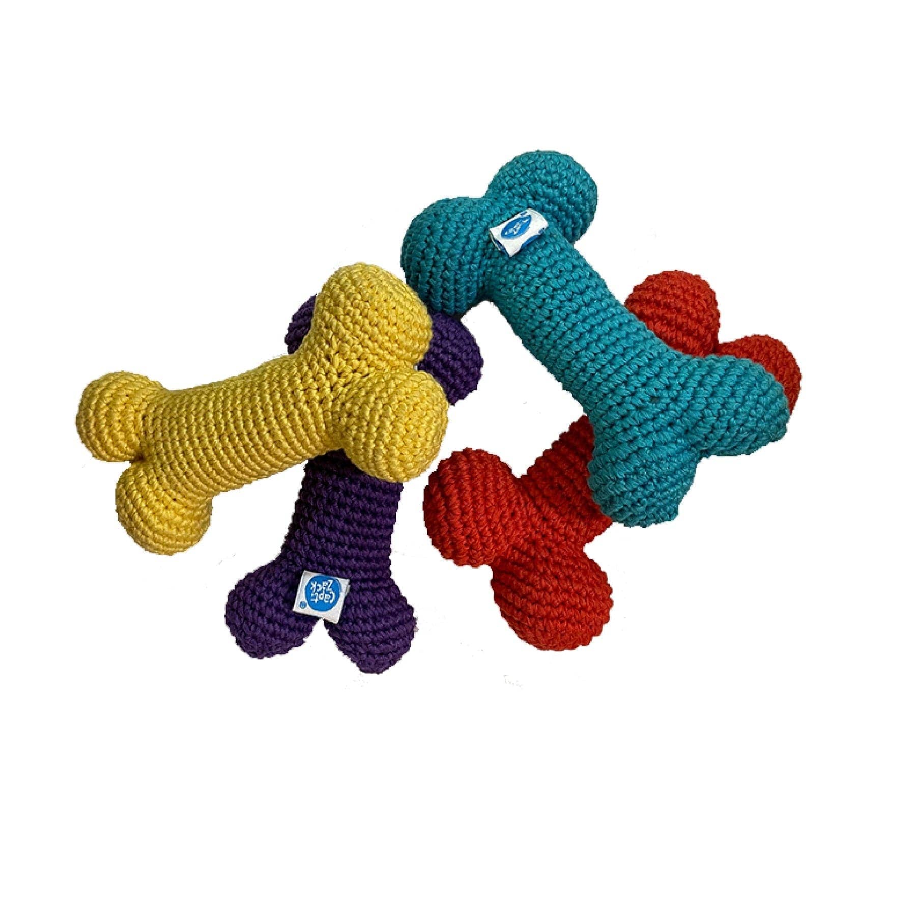 Captain Zack Crochet Bone Bisquit Toy for Dogs