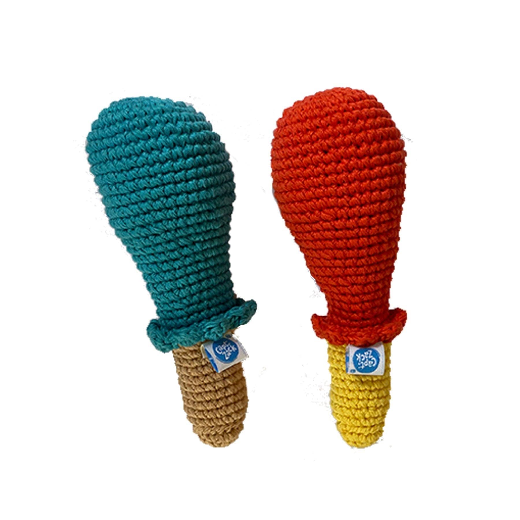 Captain Zack Crochet Chicken Drumstick Toy for Dogs