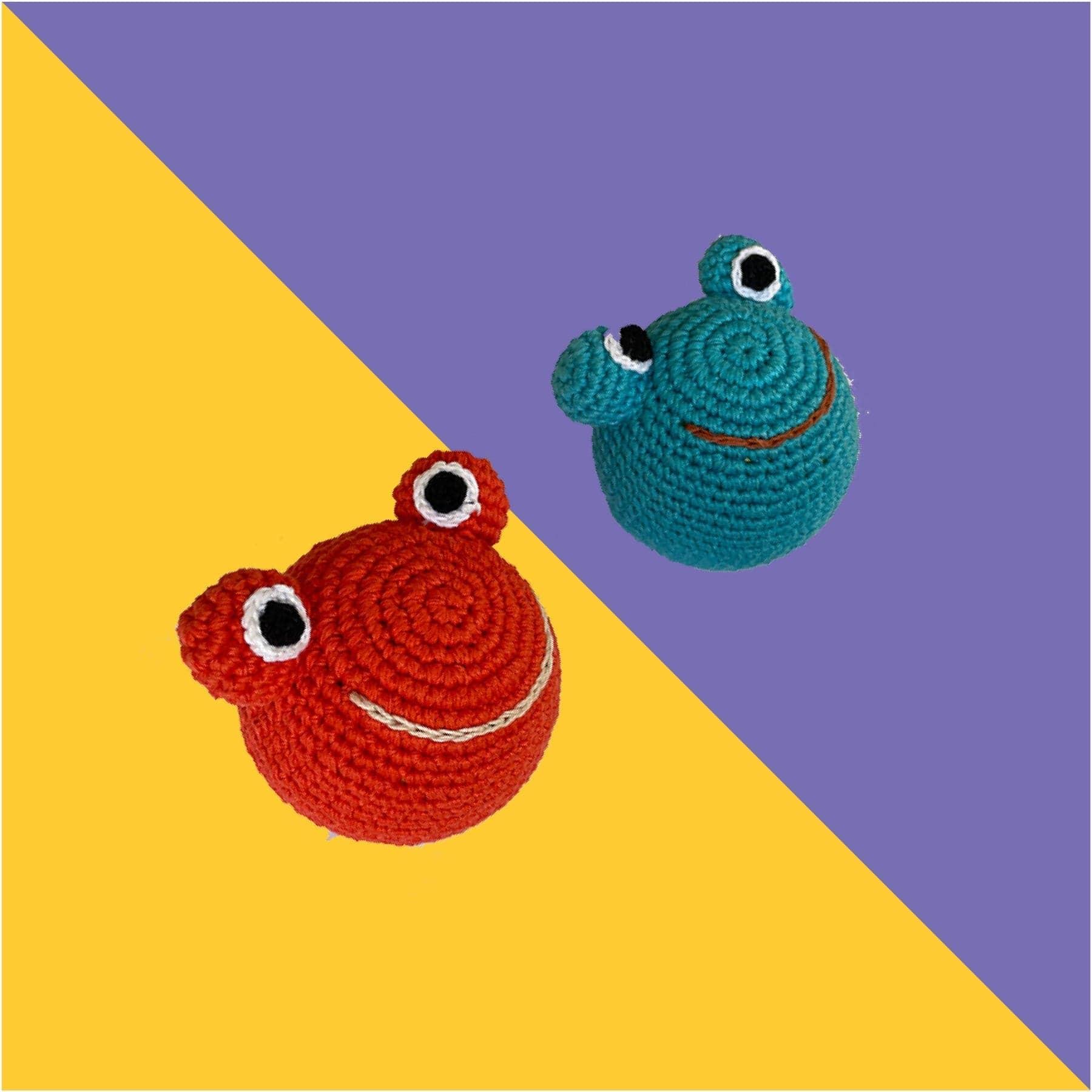 Captain Zack Crochet Frog Toy for Dogs