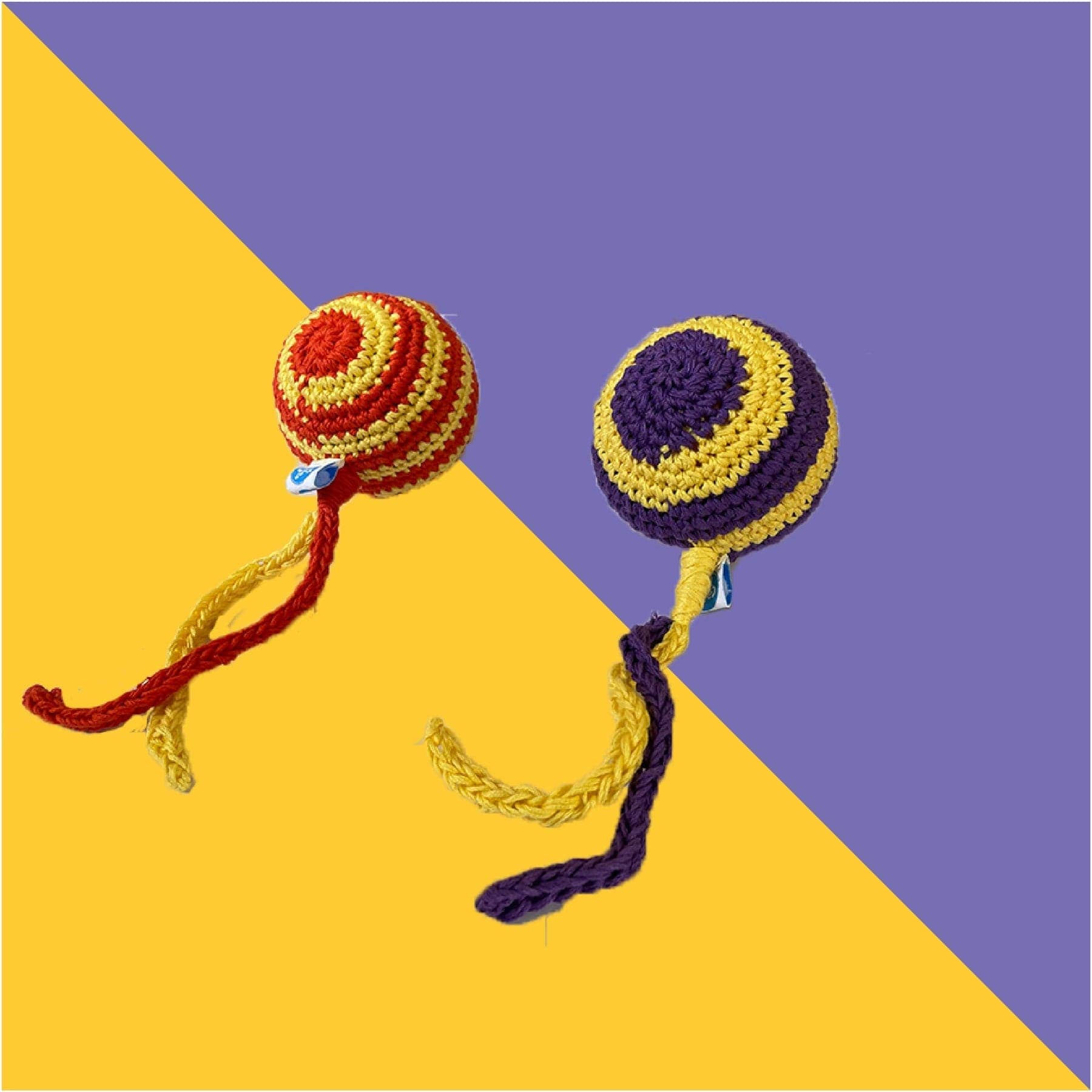Captain Zack Crochet Stripped Ball Toy for Dogs