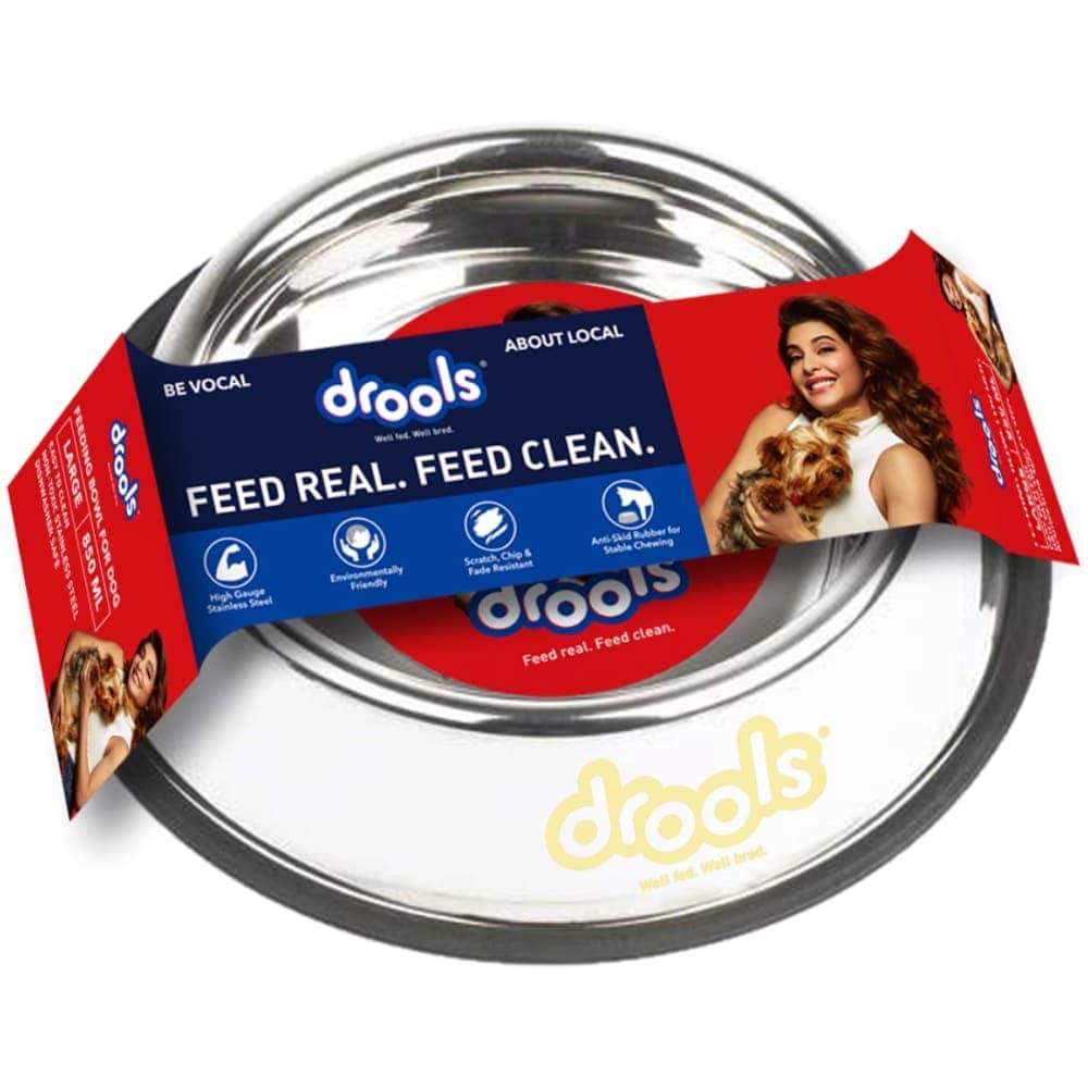 Drools Stainless Steel Dog Feeding Bowl