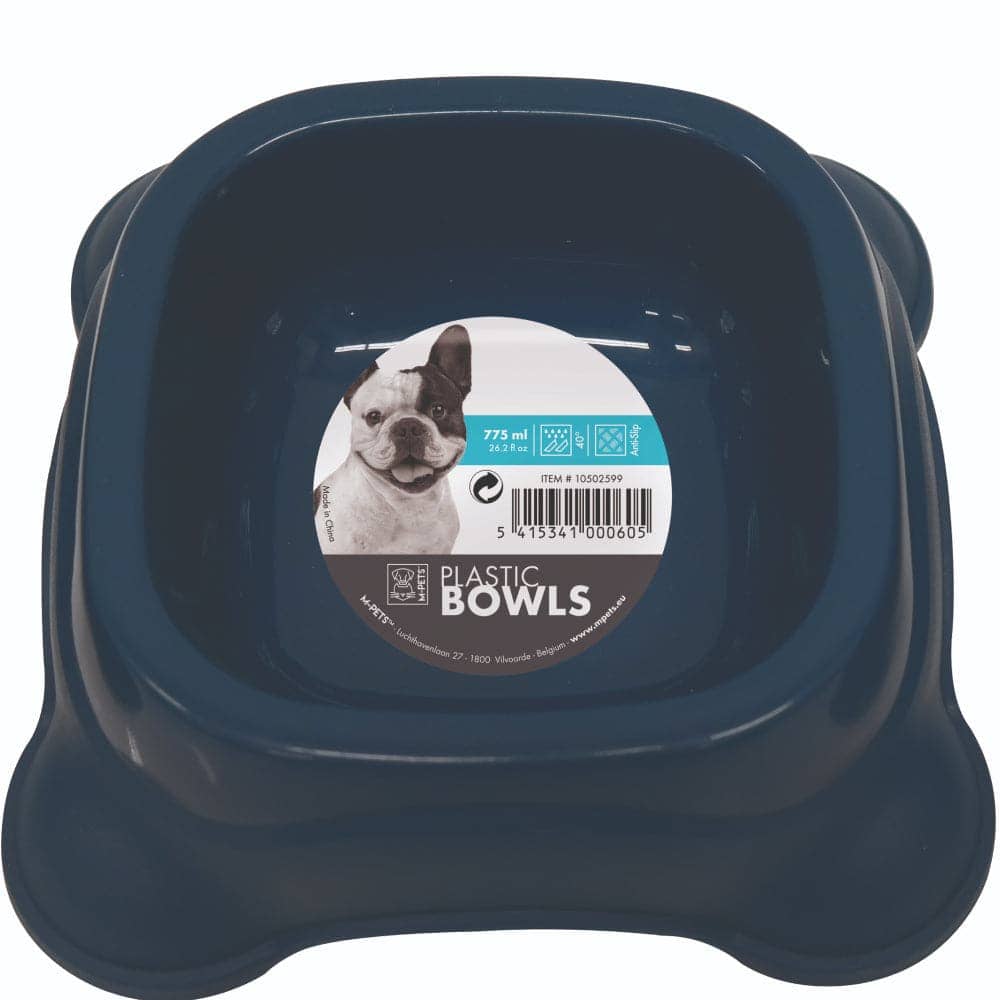 M-Pets Plastic Single Bowl for Dogs (Assorted)