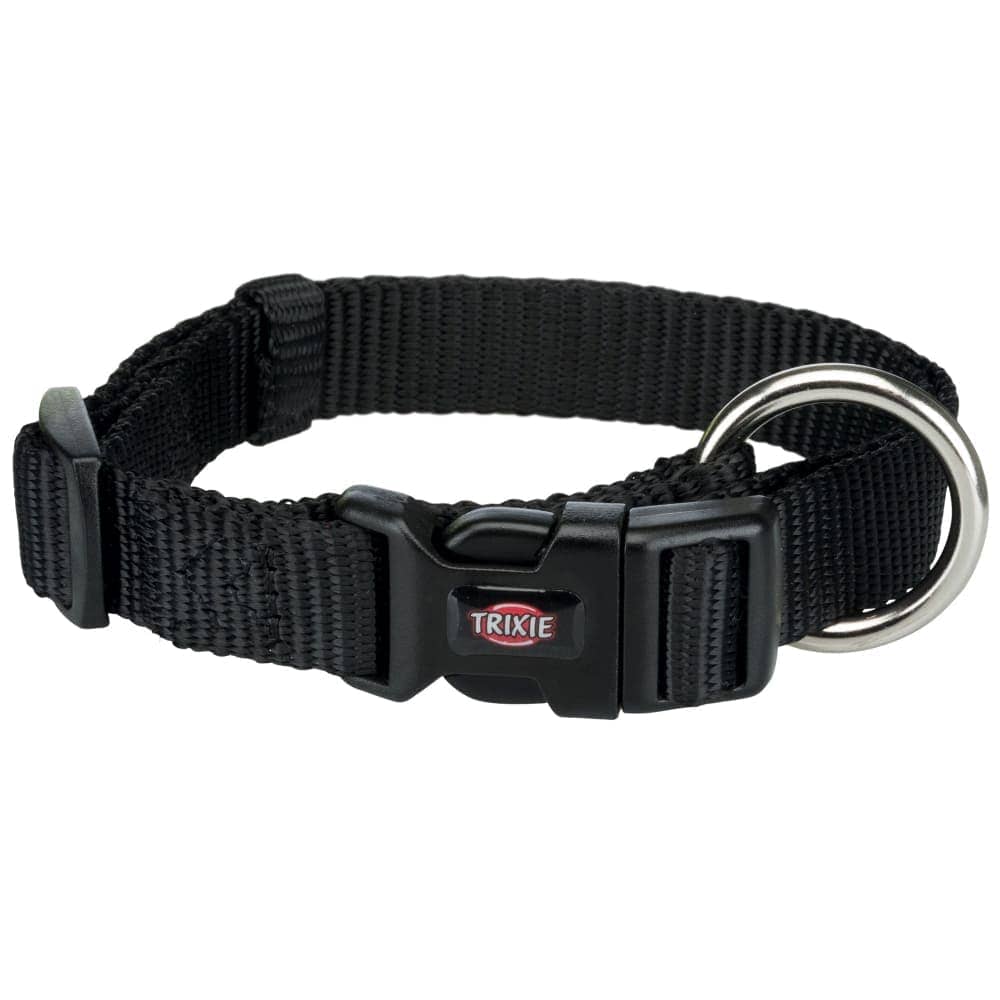 Trixie Premium Collar for Dogs (Jet Black)