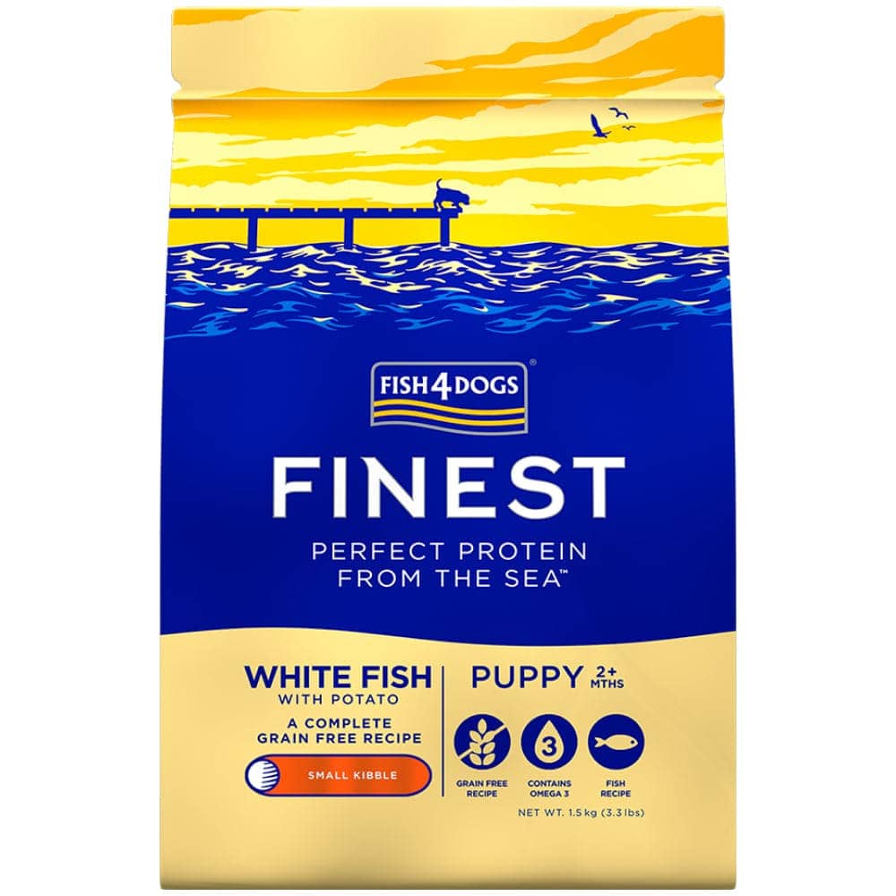 Fish 4 Dogs Finest White Fish with Potato Puppy Dry Food