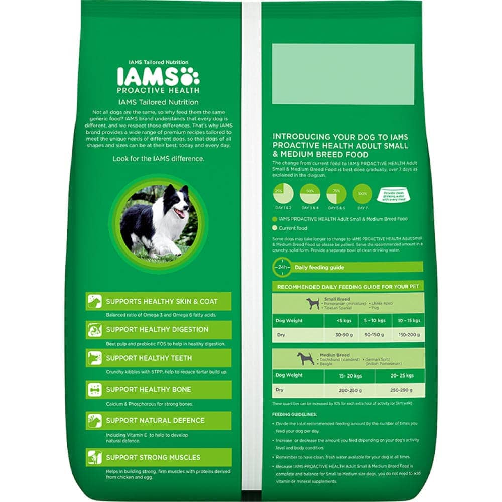 IAMS Proactive Health Adult Small & Medium Breed Dog Dry Food with Container