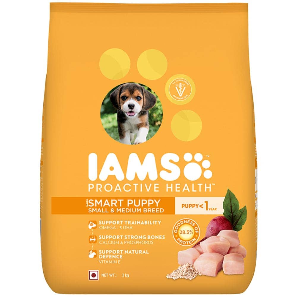 IAMS Proactive Health Smart Small & Medium Breed Puppy Dry Food with Container