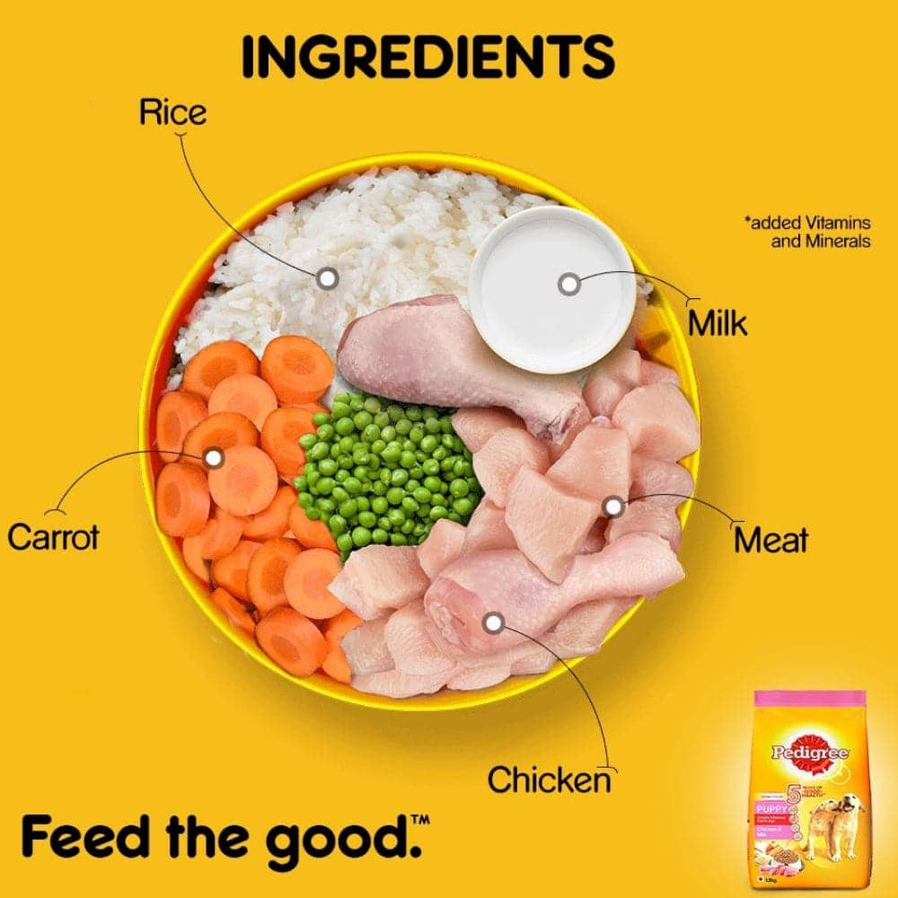 Pedigree Chicken & Milk Dog Dry Food Sample