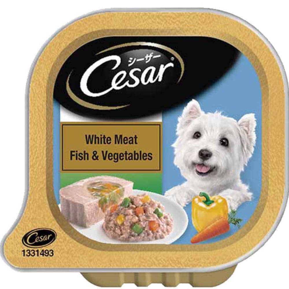 Cesar White Meat Fish & Vegetables Adult Dog Wet Food