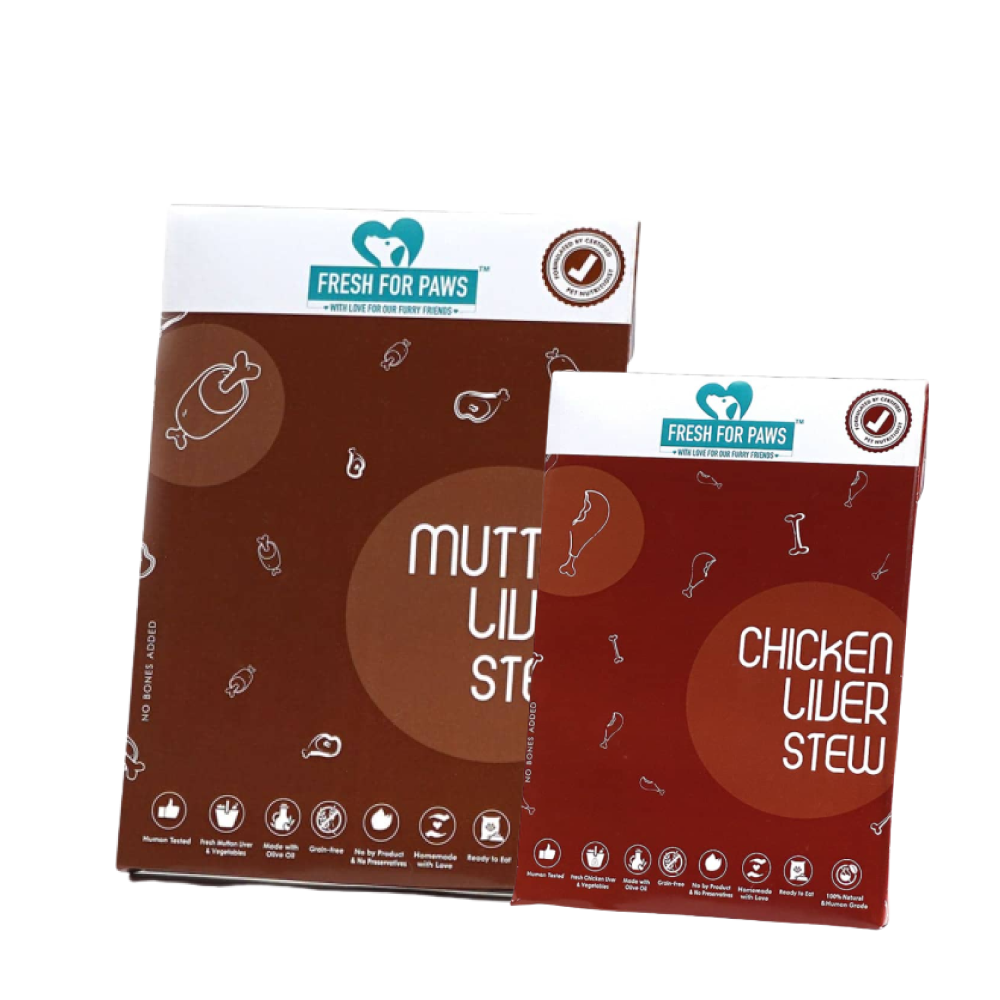 Fresh For Paws Mutton Liver Stew & Chicken Liver Stew Dog Wet Food