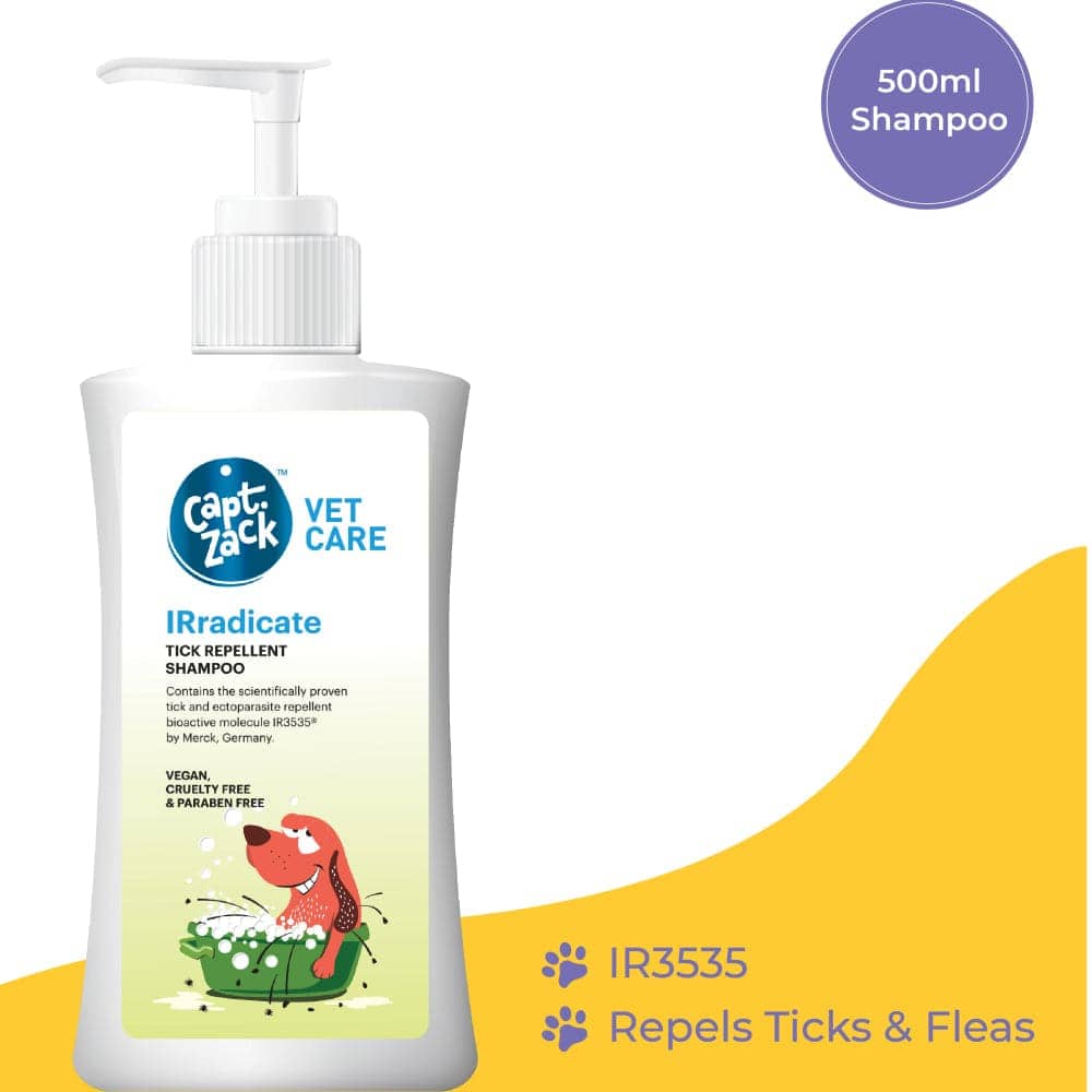 Captain Zack IRradicate Tick Repellent Shampoo for Dogs