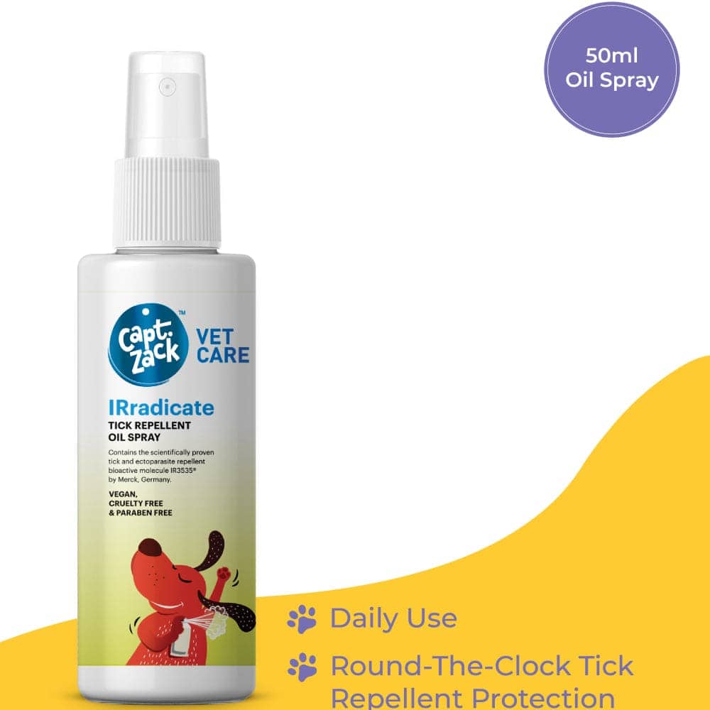 Captain Zack IRradicate Tick Repellent Oil Spray for Dogs