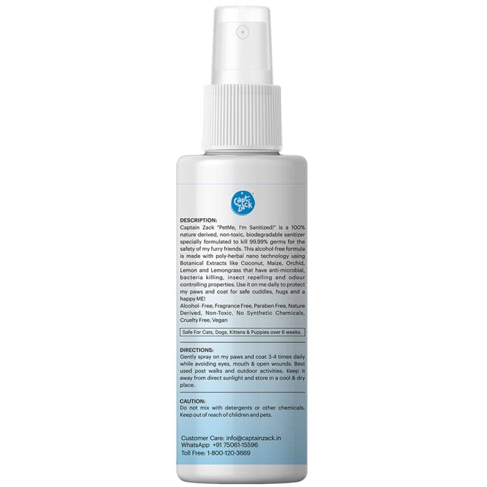 Captain Zack PetMe I’m Sanitized! for Pets