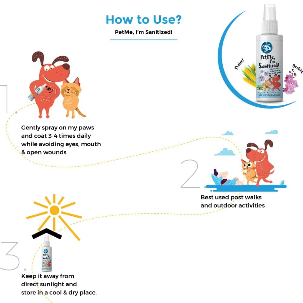 Captain Zack PetMe I’m Sanitized! for Pets