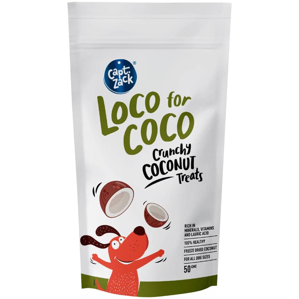 Captain Zack Loco For Coco Crunchy Coconut Dog Treats