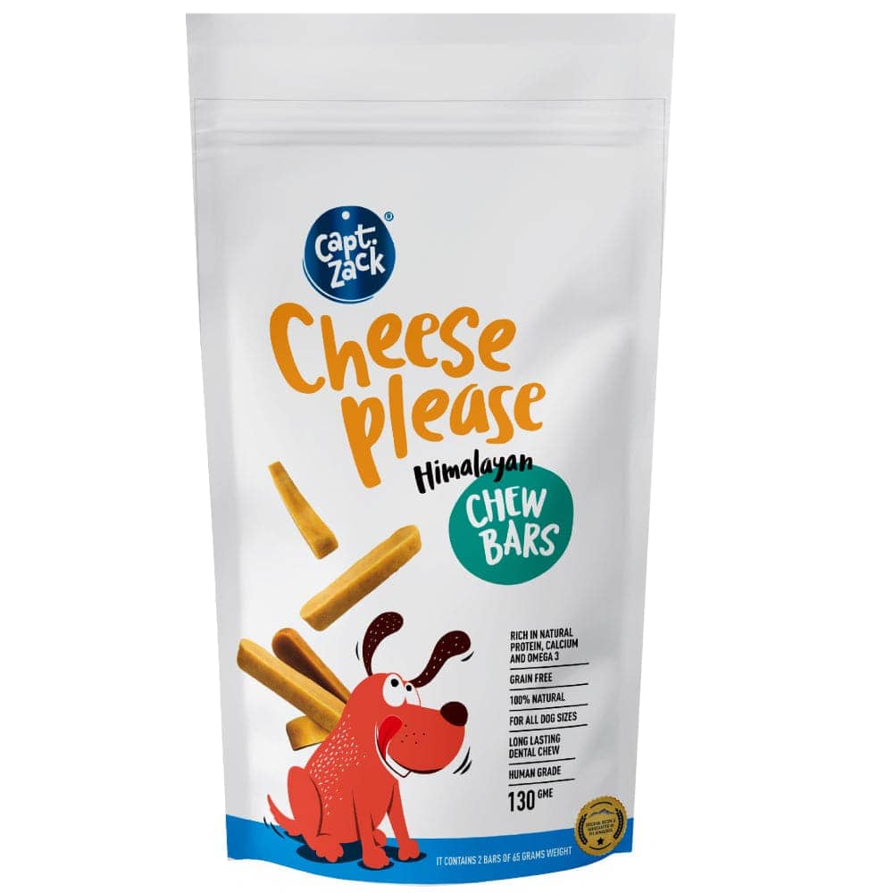 Captain Zack Cheese Please Himalayan Chew Bars Dog Treats
