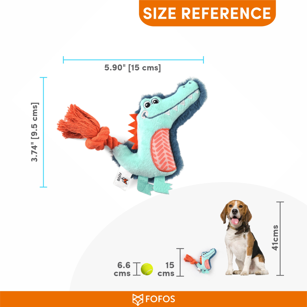Fofos Puppy Alligator Toy for Dogs