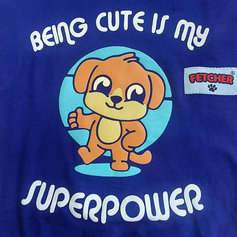 Fetcher Ink Blue and Bright Red T-Shirt for Pets