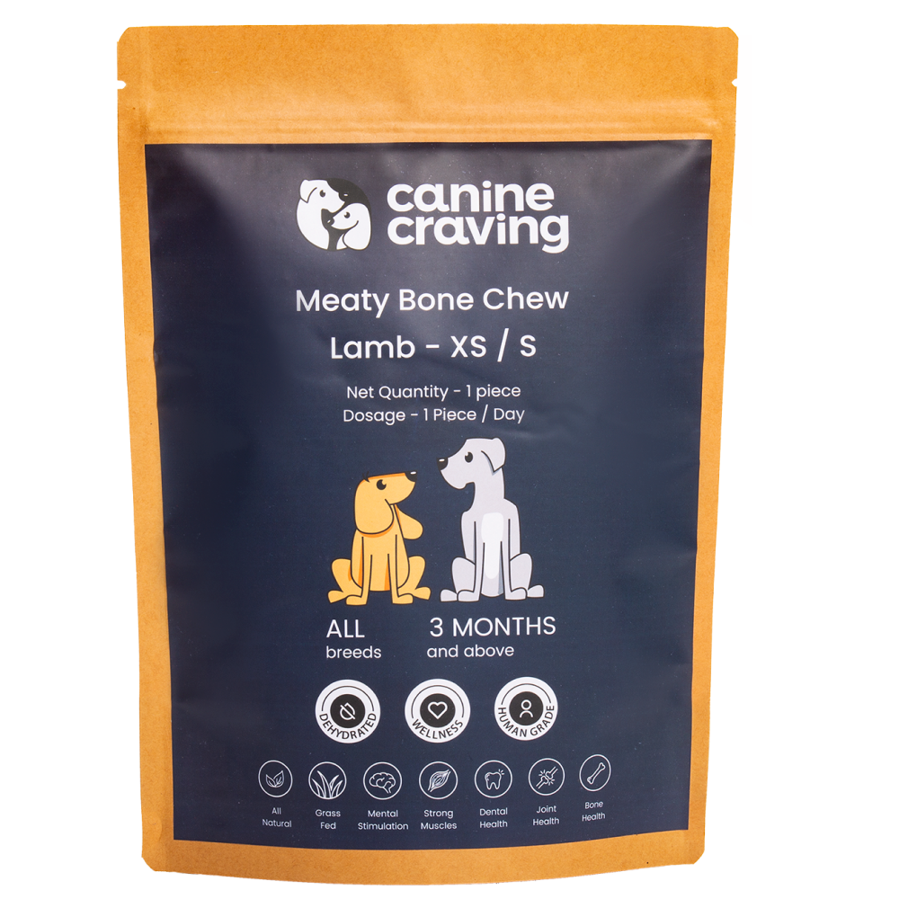 Canine Craving Dehydrated Grass-fed Meaty Lamb Bone Dog Treat