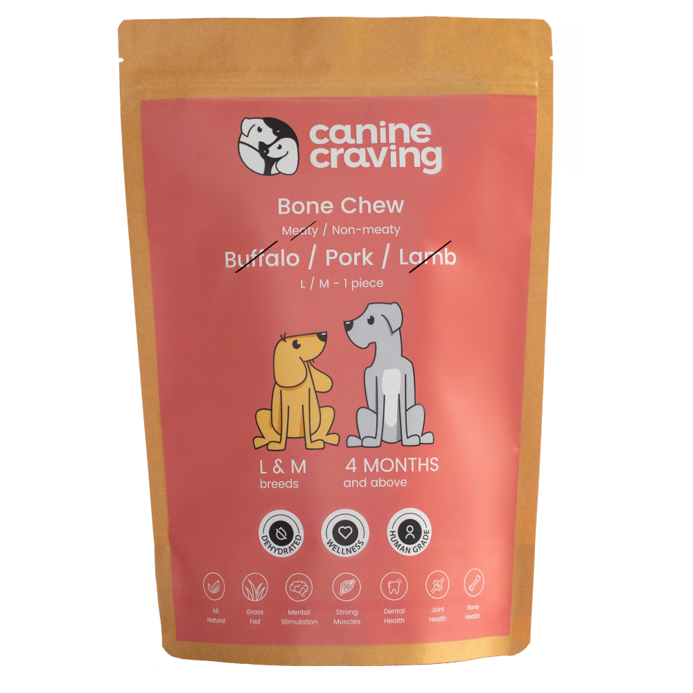 Canine Craving Dehydrated Farm Raised Meatless Ham Bone (Pork) Dog Treat