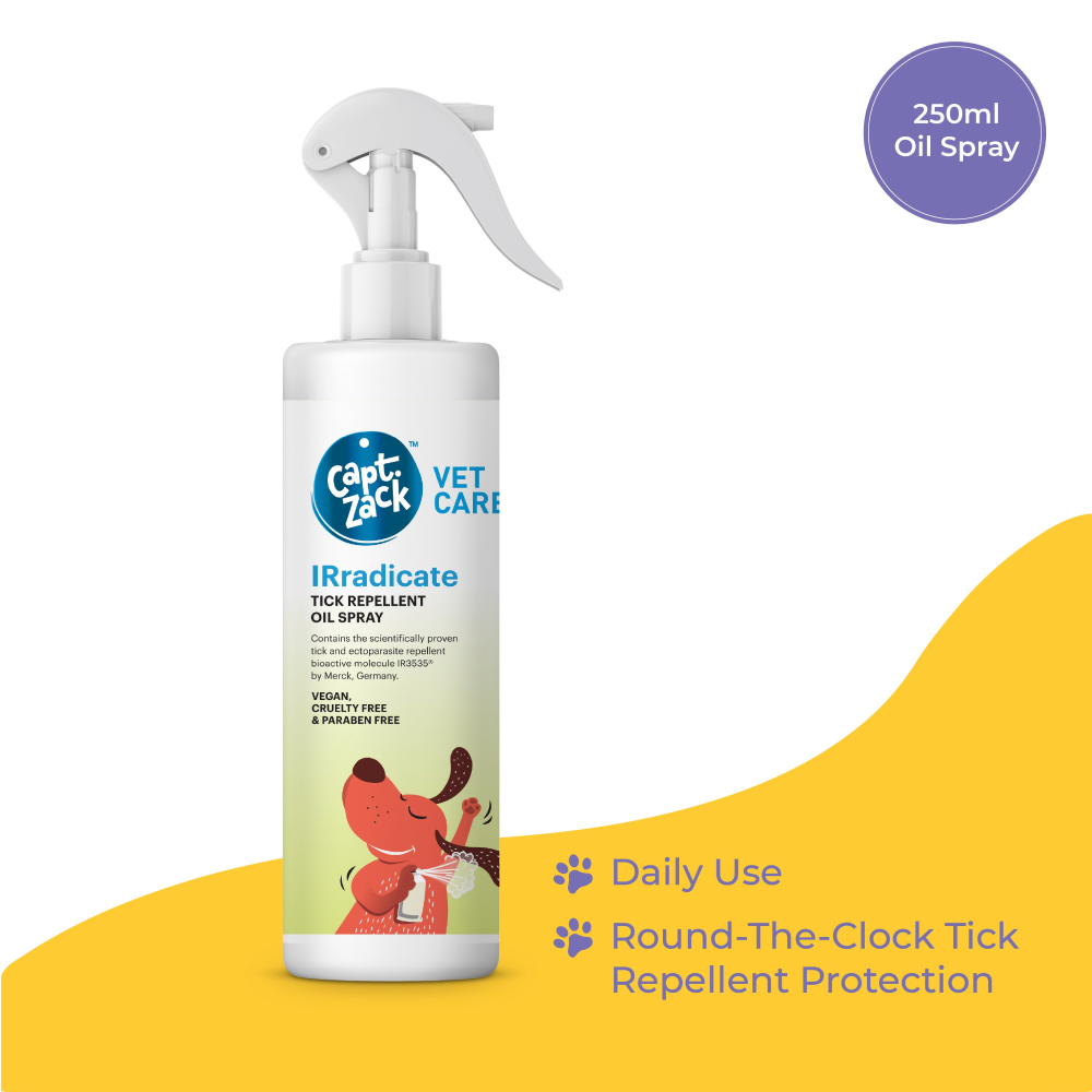Captain Zack IRradicate Tick Repellent Oil Spray for Dogs