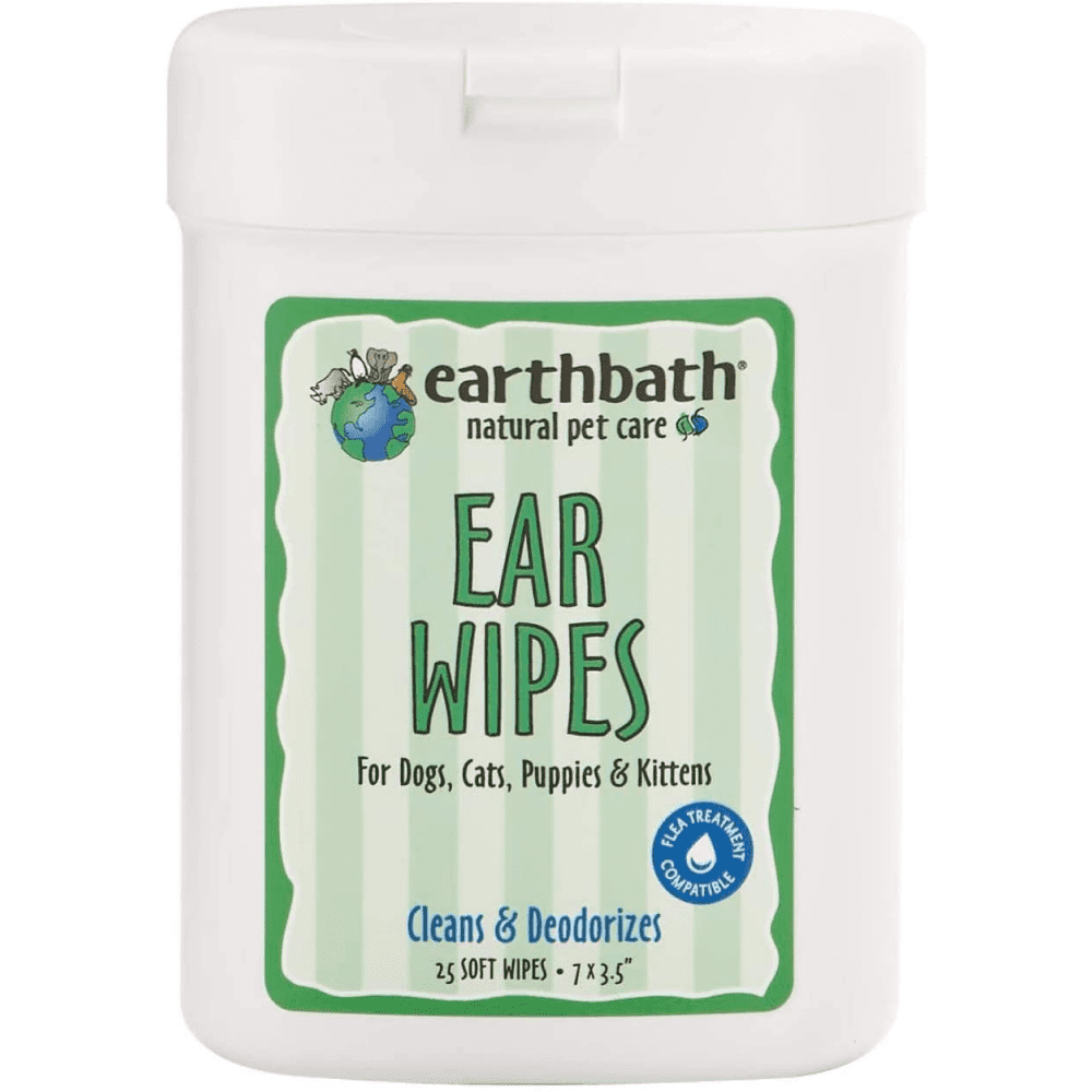EarthBath Witch Hazel Fragrance Free Ear Wipes for Pets