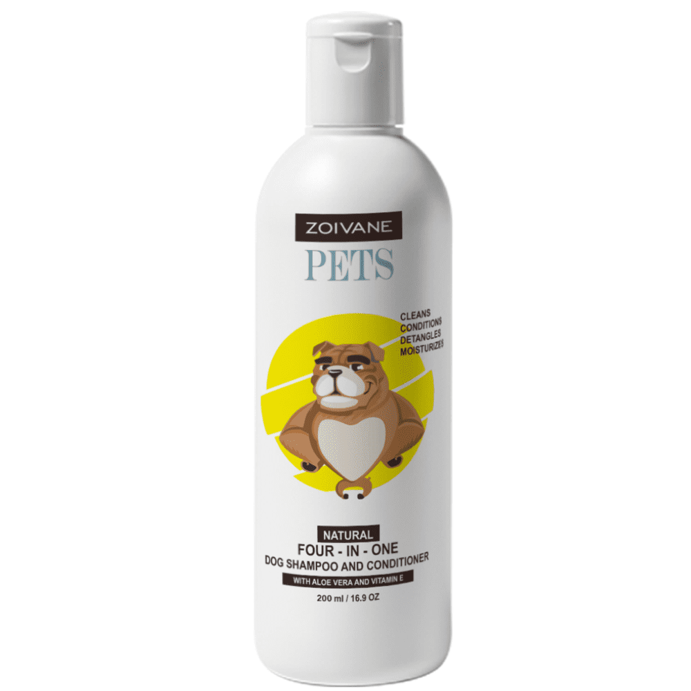 Zoivane Natural 4 in 1 Shampoo Conditioner for Dogs (Floral & Sweet)