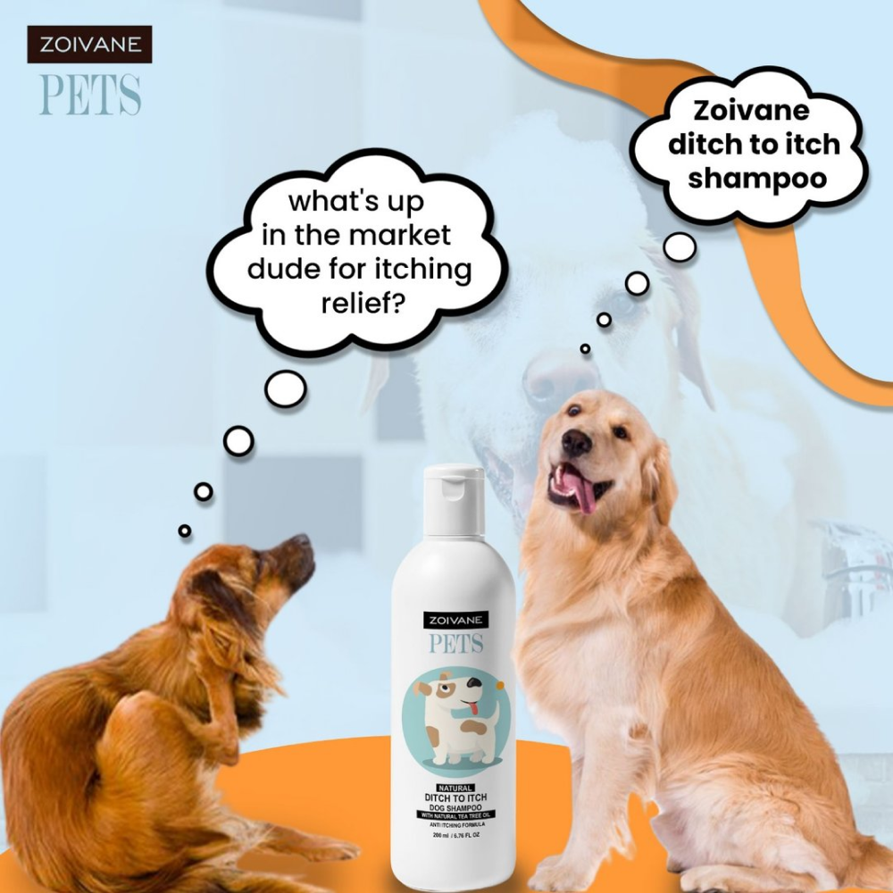 Zoivane Ditch No Itch Shampoo for Dogs (Tea Tree & Aloe)