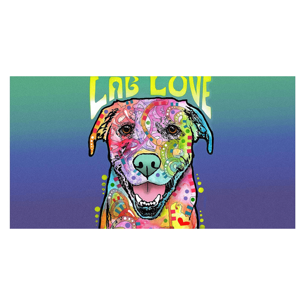 Dry Mate Lab Love Placement Mats for Pets (16x28 inch)