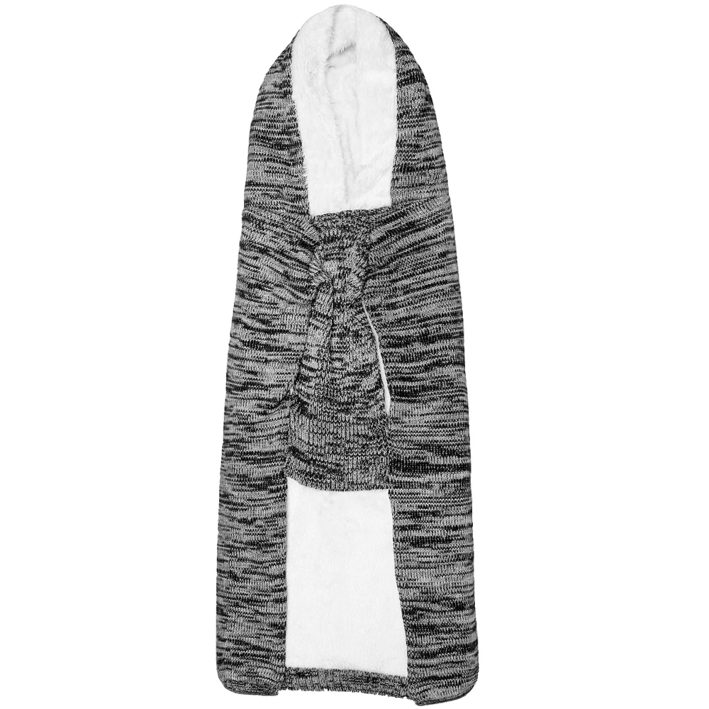Pet Snugs Fur Coated Paw Design Sweaters For Dogs (Dark Grey)