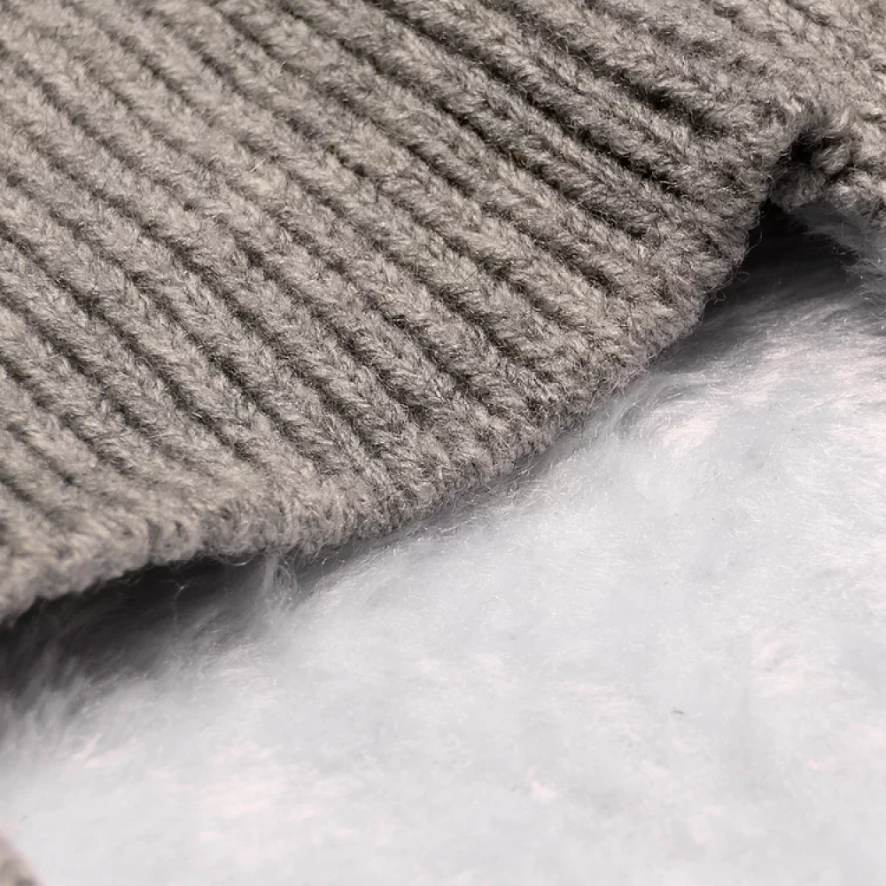 Pet Snugs Fur Coated 3 Bones Sweaters For Dogs (Grey)