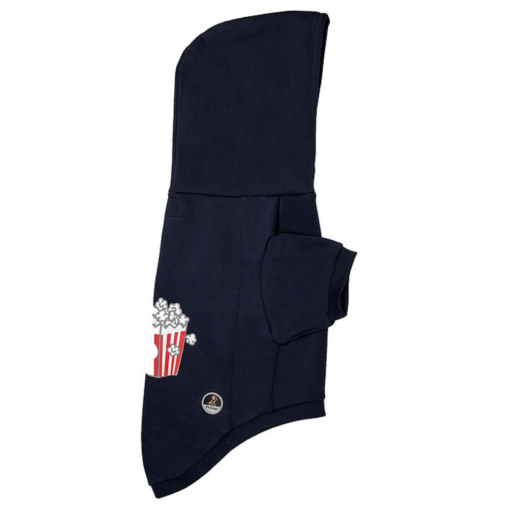 Pet Snugs Popcorn Print Sweatshirt For Dogs (Navy Blue)