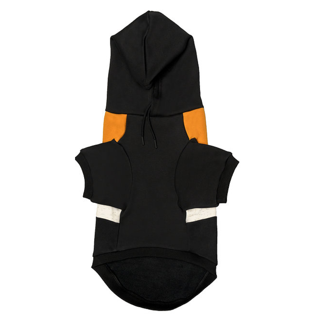 Pet Snugs Basketball Print Sweatshirt For Dogs (Mustard White & Black)