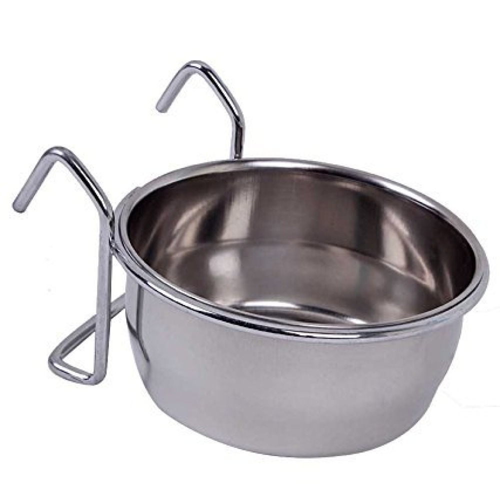 Pets Empire Coop Cup Feeder Bowl with Hook Holder For Birds