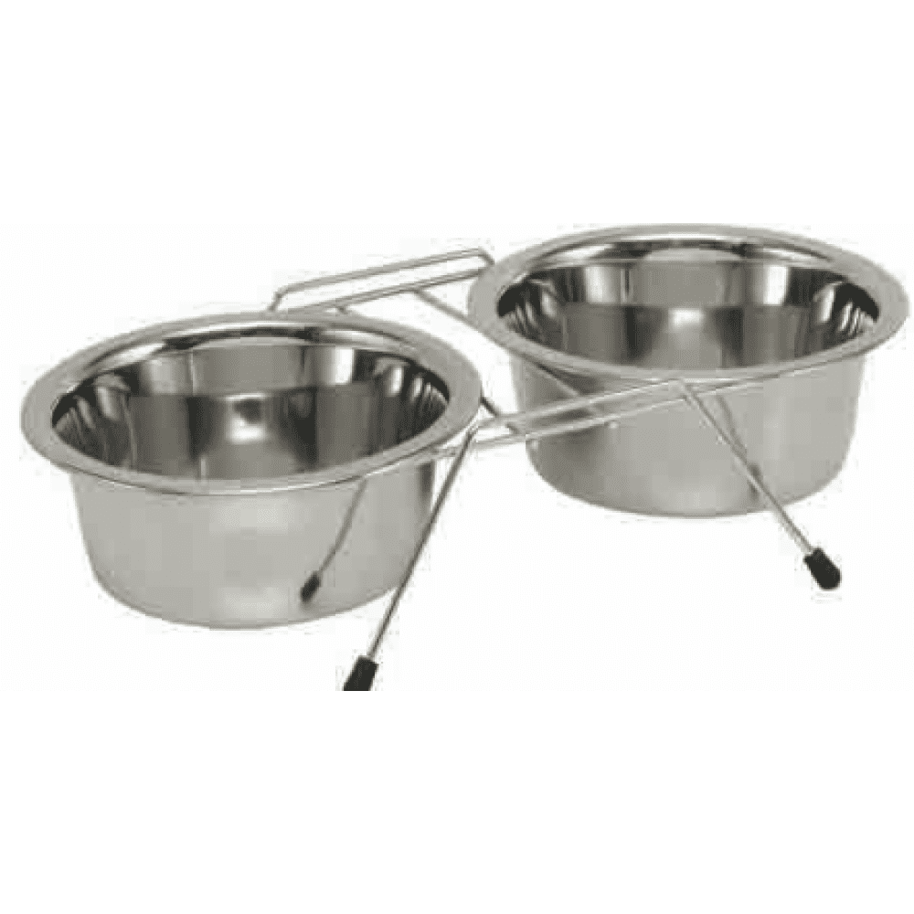 Pets Empire Polished Double Diner Bowls for Pets